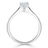 1.00ct Radiant Cut Moissanite Engagement Ring, Classic Style,  Available in White Gold, Platinum, Rose Gold or Yellow Gold
