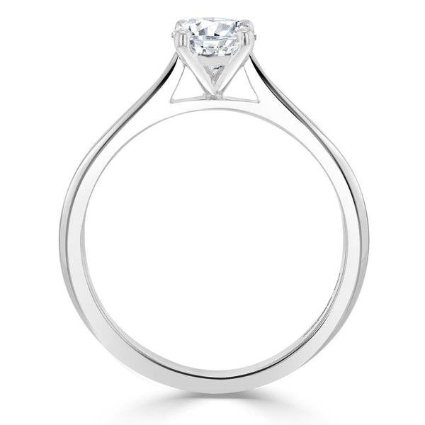 Lab-Diamond Radiant Cut Engagement Ring, Classic Style, Choose Your Stone Size and Metal