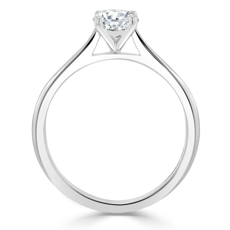 Lab-Diamond Radiant Cut Engagement Ring, Classic Style, Choose Your Stone Size and Metal