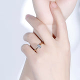 1.00ct Oval Cut Moissanite, Classic Engagement Ring, Available in 14Kt or 18Kt Yellow Gold