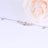4.50ct Emerald & Round Cut Moissanite Necklace, Elegant Rubover Setting, 10Kt White Gold