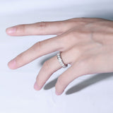 2.75ct White Gold Full Eternity Ring, Moissanite Wedding Band, 14Kt 585 White Gold