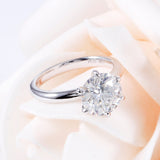 1.50ct Round Cut Moissanite Engagement Ring, Available in White Gold or Platinum