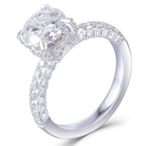 1.50ct Round Cut Moissanite, Classic Engagement Ring, 14Kt 585 White Gold
