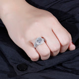 2.00ct Round Cut Moissanite Engagement Ring, Available in White Gold or Platinum