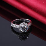 Round Cut Moissanite, Classic Halo Engagement Ring