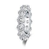 10.75ct Round Cut Diamond Wedding Band, Full Eternity Ring, 925 Sterling Silver