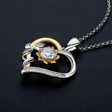 Moissanite Heart Pendant, Love Heart Diamond Necklace, 925 Silver