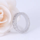 2.75ct White Gold Full Eternity Ring, Moissanite Wedding Band, 14Kt 585 White Gold
