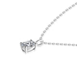 3.00ct Total, Moissanite Pendant & Earring Set, 925 Sterling Silver