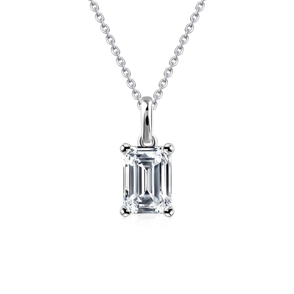 3.00ct Total, Moissanite Pendant & Earring Set, 925 Sterling Silver