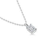 3.00ct Total, Moissanite Pendant & Earring Set, 925 Sterling Silver