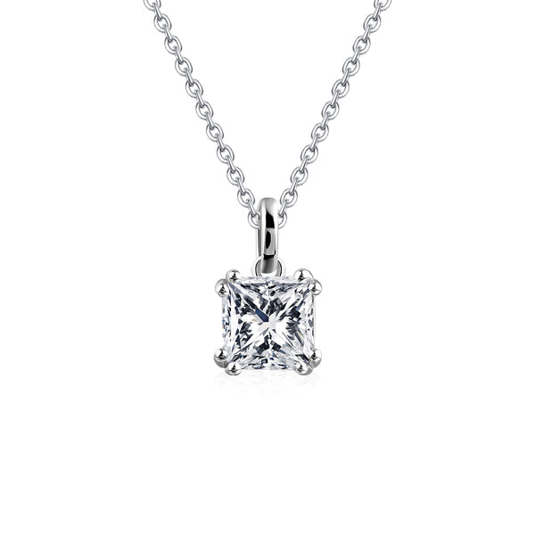 3.00ct Total, Moissanite Pendant & Earring Set, 925 Sterling Silver