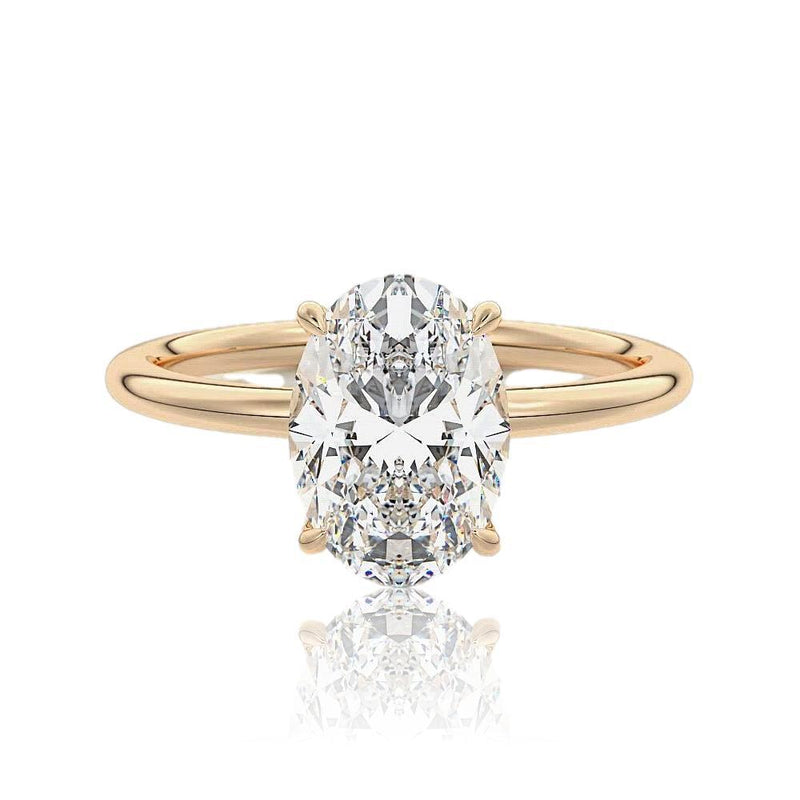 OVAL CUT CLASSIC DIAMOND ENGAGEMENT RING