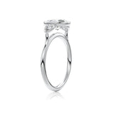 Oval Cut 3 Stone Diamond Bezel Set Ring