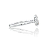 Oval Cut 3 Stone Moissanite Engagement Ring