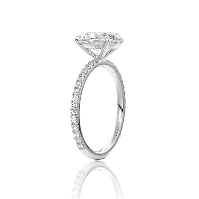 Oval Cut Classic Diamond Engagement Ring