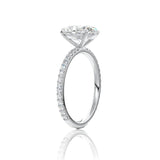 Oval Cut Classic Moissanite Engagement Ring