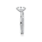 Oval Cut Classic Moissanite Engagement Ring