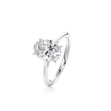 Oval Cut Classic Moissanite Engagement Ring