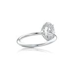 Oval Cut Diamond Hidden Halo Ring