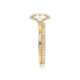 Oval Cut Modern Moissanite Ring