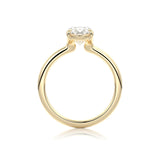 Oval Cut Modern Moissanite Ring