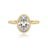 Oval Cut Modern Diamond Engagement Ring