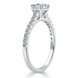1.00ct  Cushion Cut Moissanite Engagement Ring, Classic Style,  Available in White Gold, Platinum, Rose Gold or Yellow Gold
