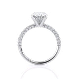 3.00ct Oval Cut Moissanite, Classic Engagement Ring, Available in White Gold or Platinum