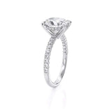 3.00ct Oval Cut Moissanite, Classic Engagement Ring, Available in White Gold or Platinum