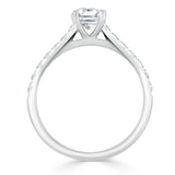 1.20ct Radiant Cut Moissanite Engagement Ring, Classic Style,  Available in White Gold, Platinum, Rose Gold or Yellow Gold