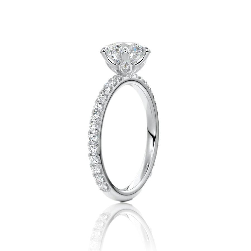 6 Claw Diamond Engagement Ring