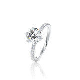 6 Claw Diamond Engagement Ring