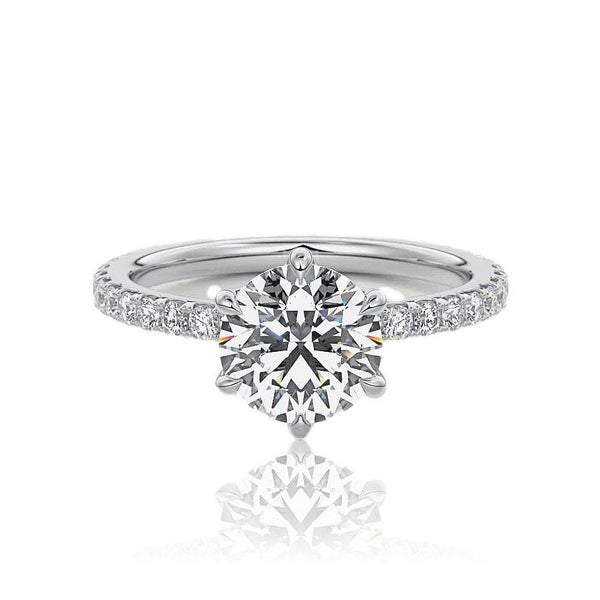 6 Claw Diamond Engagement Ring