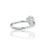 Round Cut 6 Claw Moissanite Engagement Ring