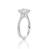 Round Cut 6 Claw Moissanite Engagement Ring