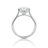 Round Cut 6 Claw Moissanite Engagement Ring