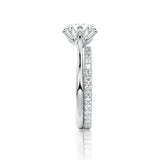 Round Cut Classic 6 Claw Diamond Ring