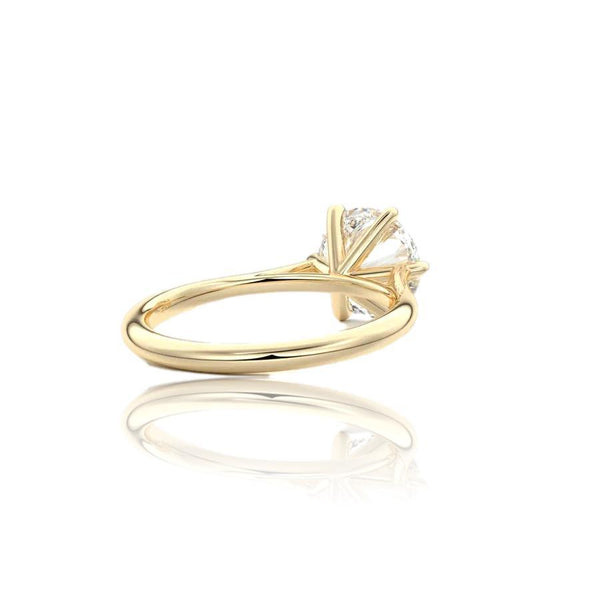 Round Cut Classic 6 Claw Diamond Ring