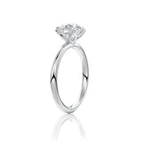 Round Cut Classic Moissanite Engagement Ring