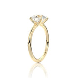 Round Cut Classic Moissanite Engagement Ring