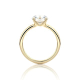 Round Cut Classic Moissanite Engagement Ring