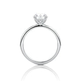 Round Cut Classic Moissanite Engagement Ring