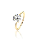 Round Cut Classic Moissanite Engagement Ring