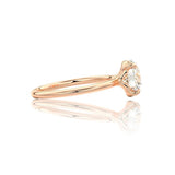 Round Cut Classic Moissanite Engagement Ring