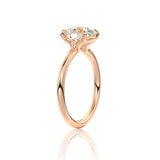 Round Cut Classic Moissanite Engagement Ring