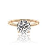 Round Cut Classic Moissanite Engagement Ring
