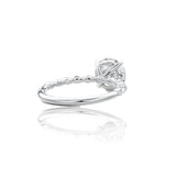 Round Cut Vintage Style Moissanite Engagement Ring
