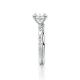Round Cut Vintage Style Moissanite Engagement Ring